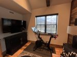 Den with TV and exercise bike 2nd floor